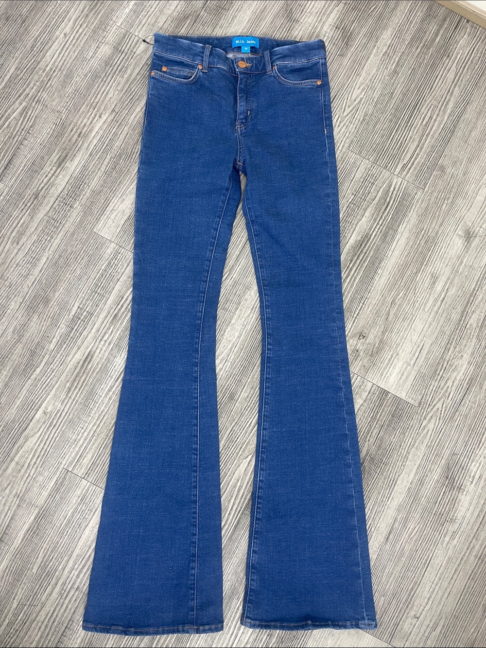 M.i.h Marrakech’s body on blue Flare Jeans size28.
